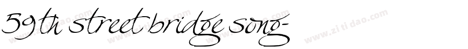 59th street bridge song字体转换
